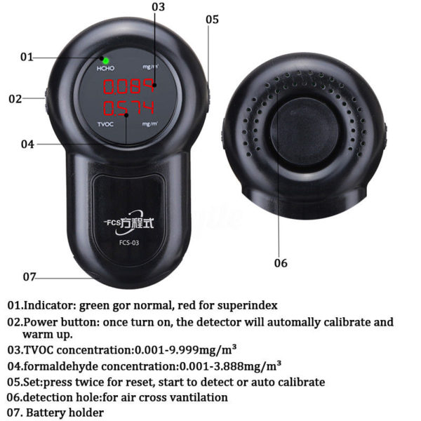 detector formaldehido tc1031